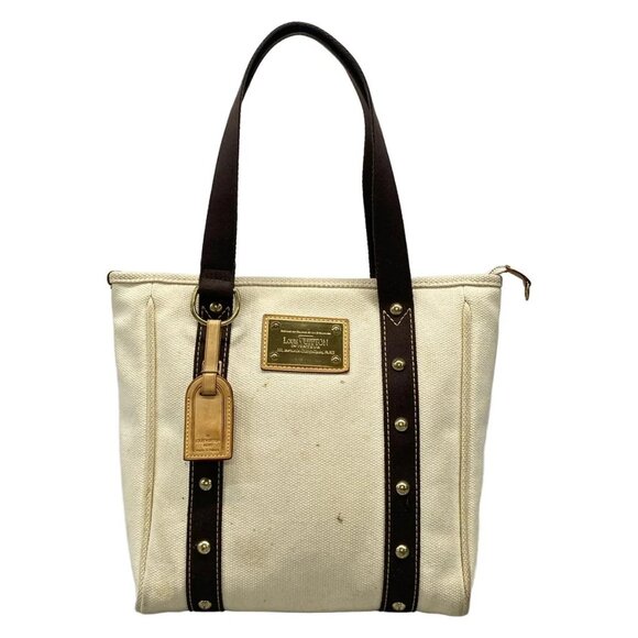 LOUIS VUITTON Cabas MM M40036 Ecru Antigua - SP0065 Tote Bag Canvas